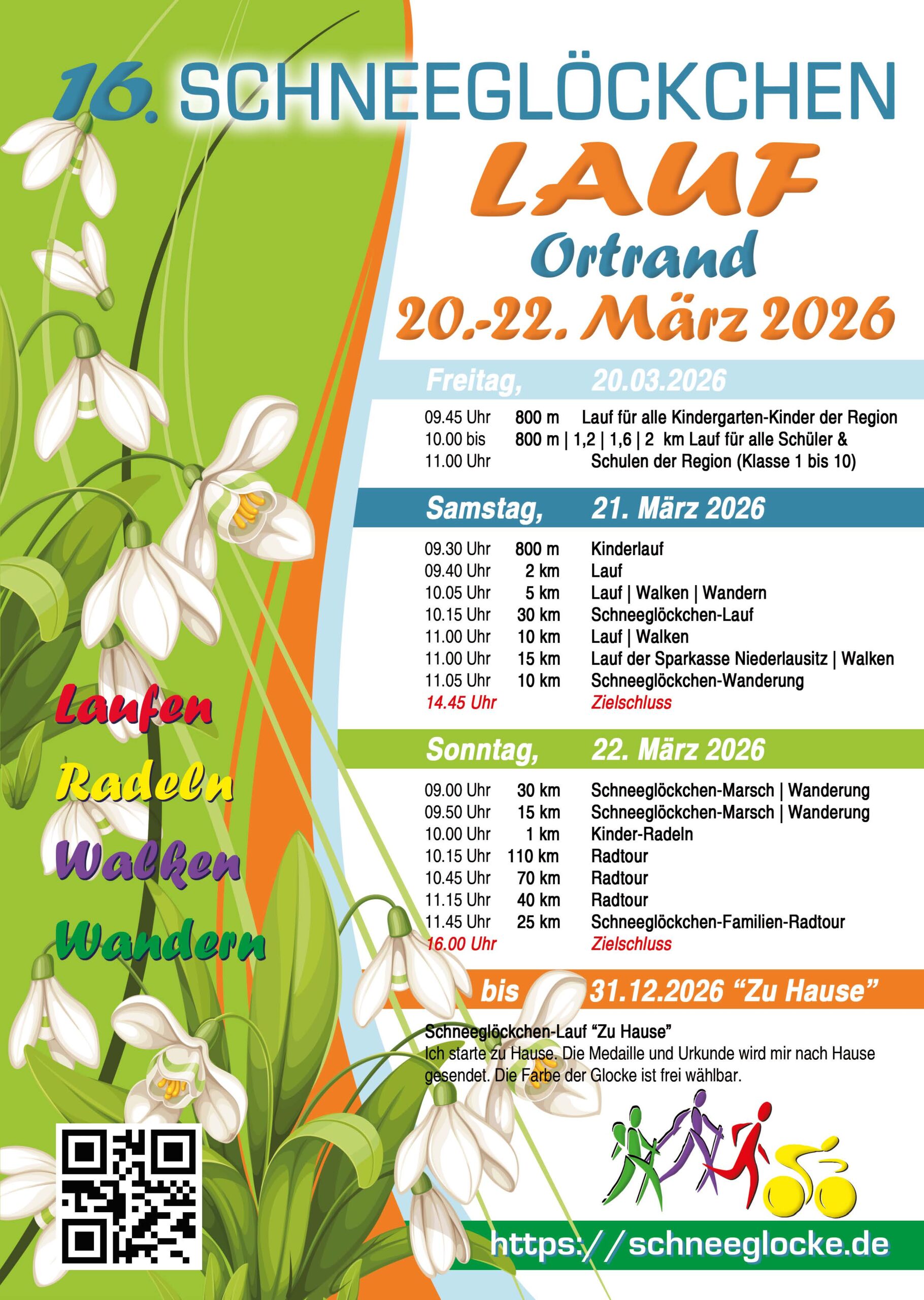 Plakat Schneeglöckchenlauf